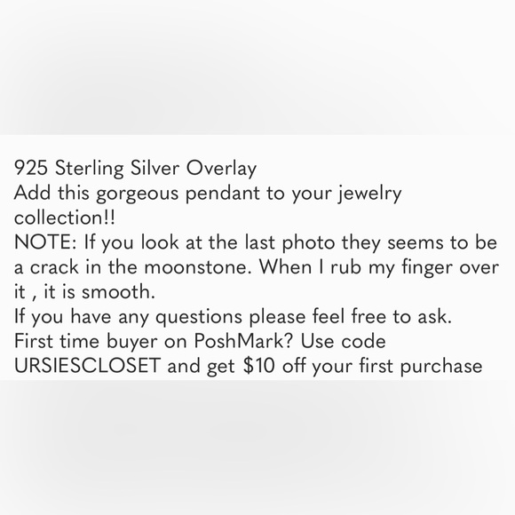 #146 Zebra Jasper Black Onyx & Rainbow Moonstone Handcrafted Pendant NWOT - Picture 13 of 13